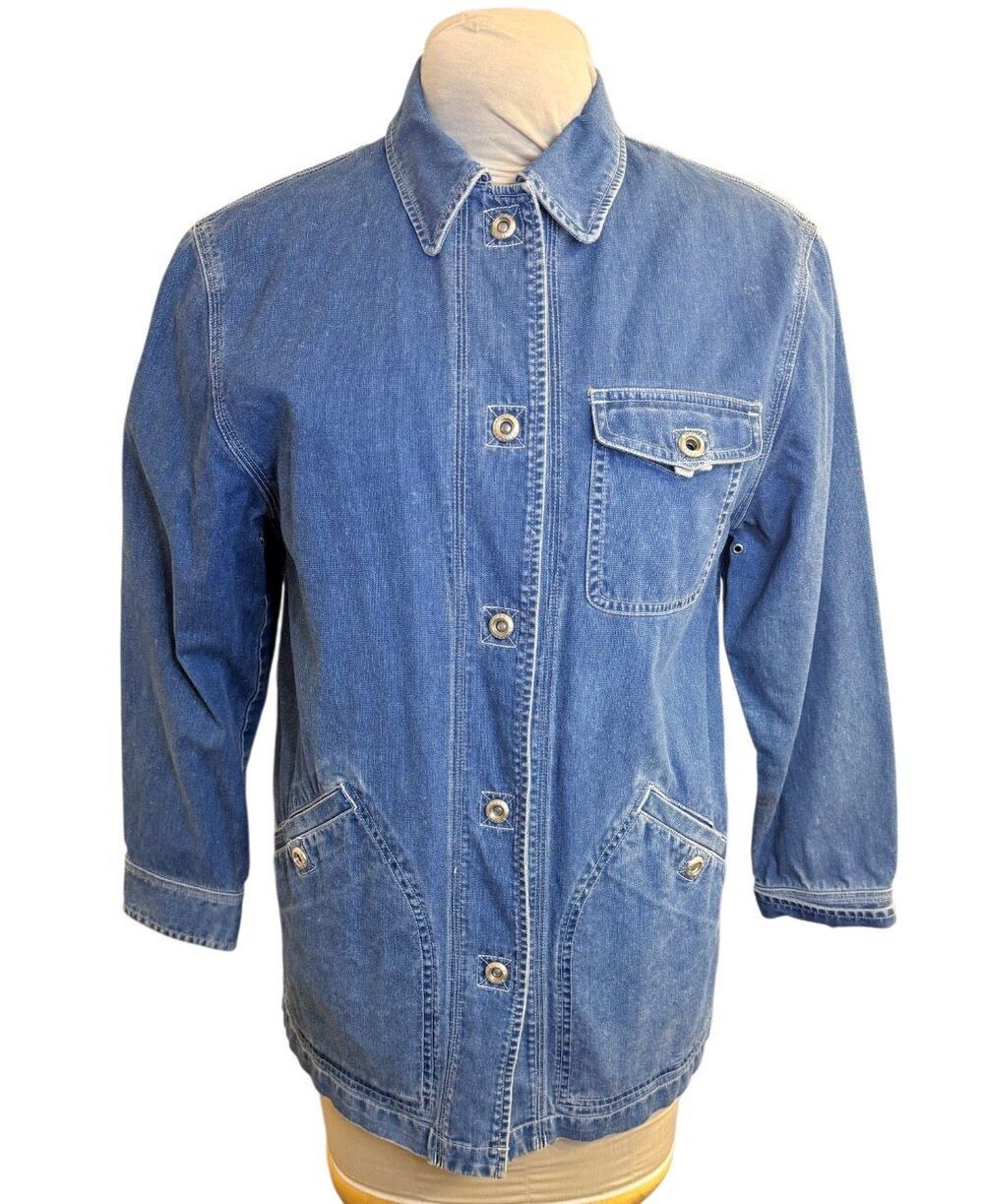 Lauren Jeans Company Vintage 1990’s Chore Jacket Denim Small Barn Work